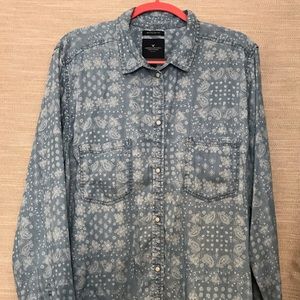 Western Chambray Boyfriend Shirt FINAL PRICE